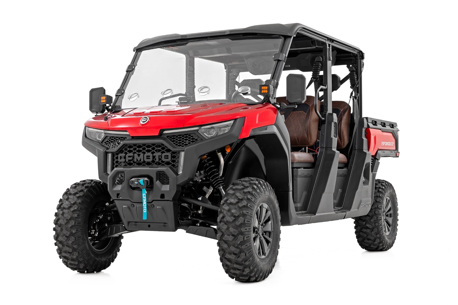 Vented Full Windshield Scratch Resistant CFMOTO UFORCE U10 Pro Rough Country-2