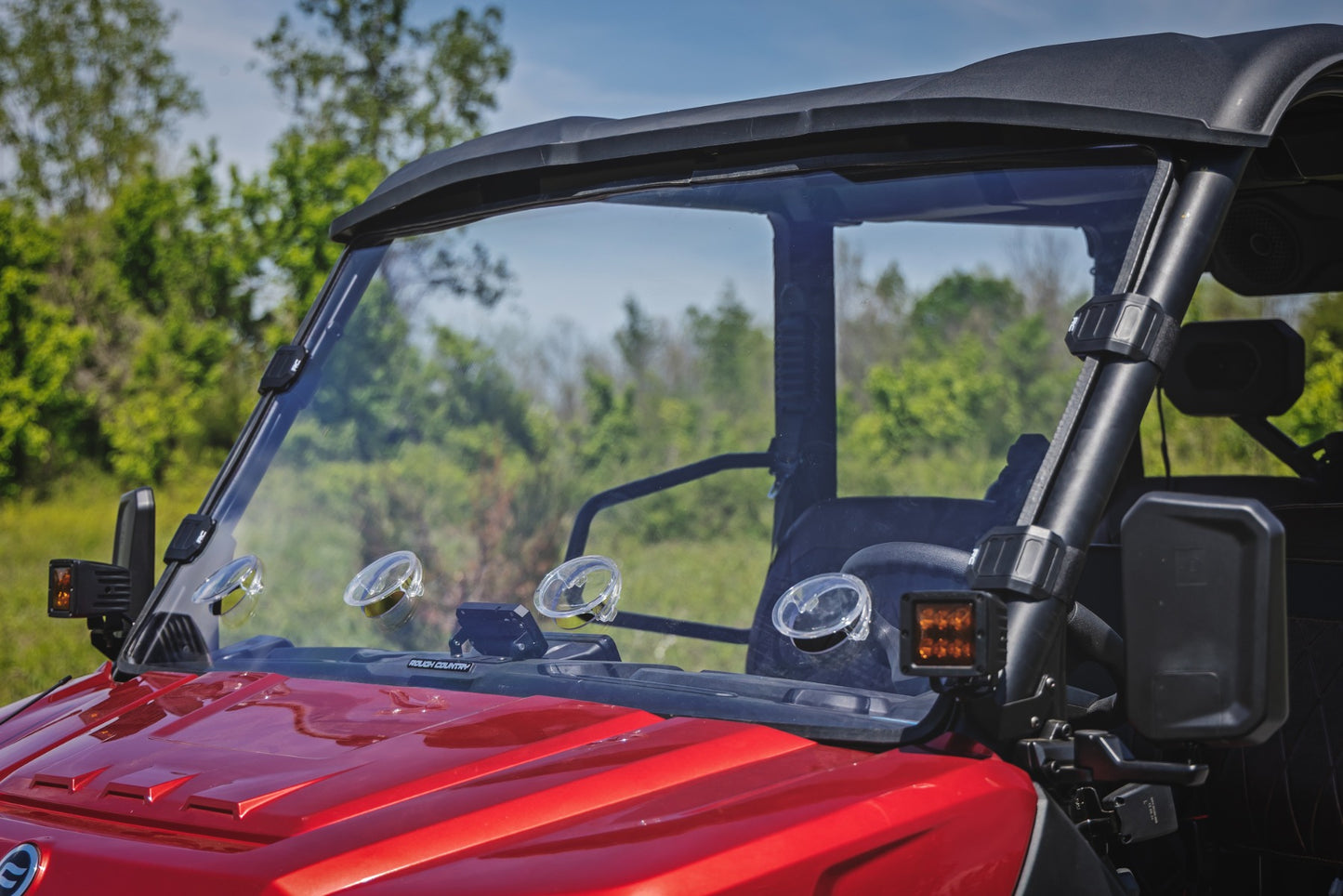 Vented Full Windshield Scratch Resistant CFMOTO UFORCE U10 Pro Rough Country-4