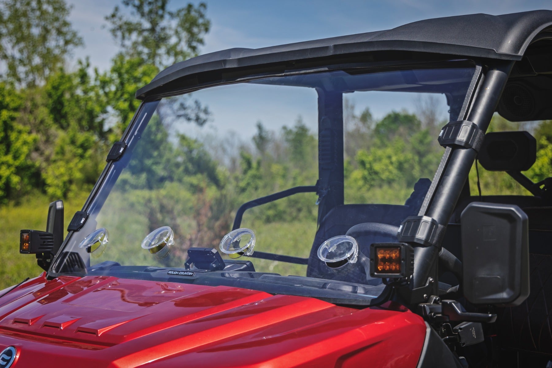 Vented Full Windshield Scratch Resistant CFMOTO UFORCE U10 Pro Rough Country-4