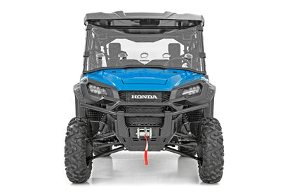 Vented Full Windshield Scratch Resistant Honda Pioneer 1000 Rough Country-1
