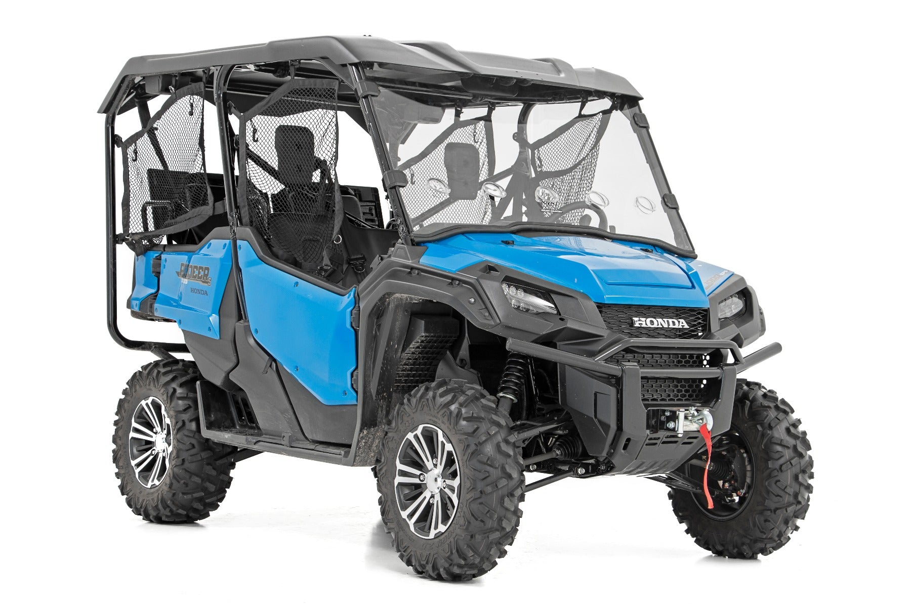 Vented Full Windshield Scratch Resistant Honda Pioneer 1000 Rough Country-2