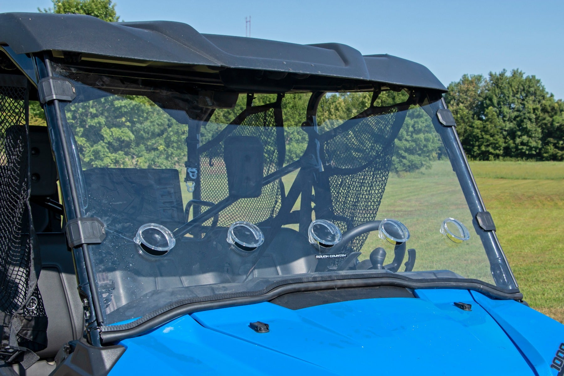 Vented Full Windshield Scratch Resistant Honda Pioneer 1000 Rough Country-5