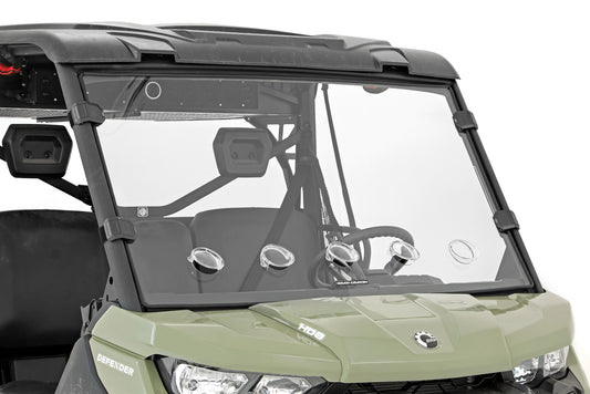 Rough Country Can-Am Full Windshield Vented 16-21 Can-Am Defender 4WD Rough Country