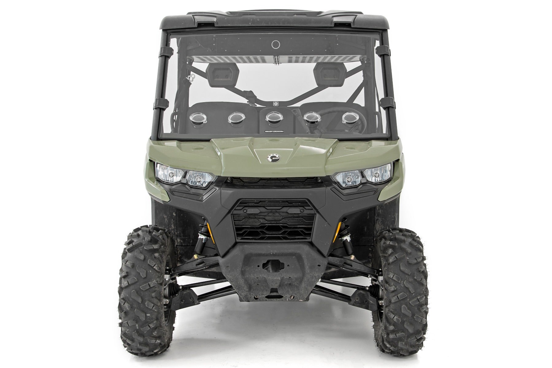 Rough Country Can-Am Full Windshield Vented 16-21 Can-Am Defender 4WD Rough Country