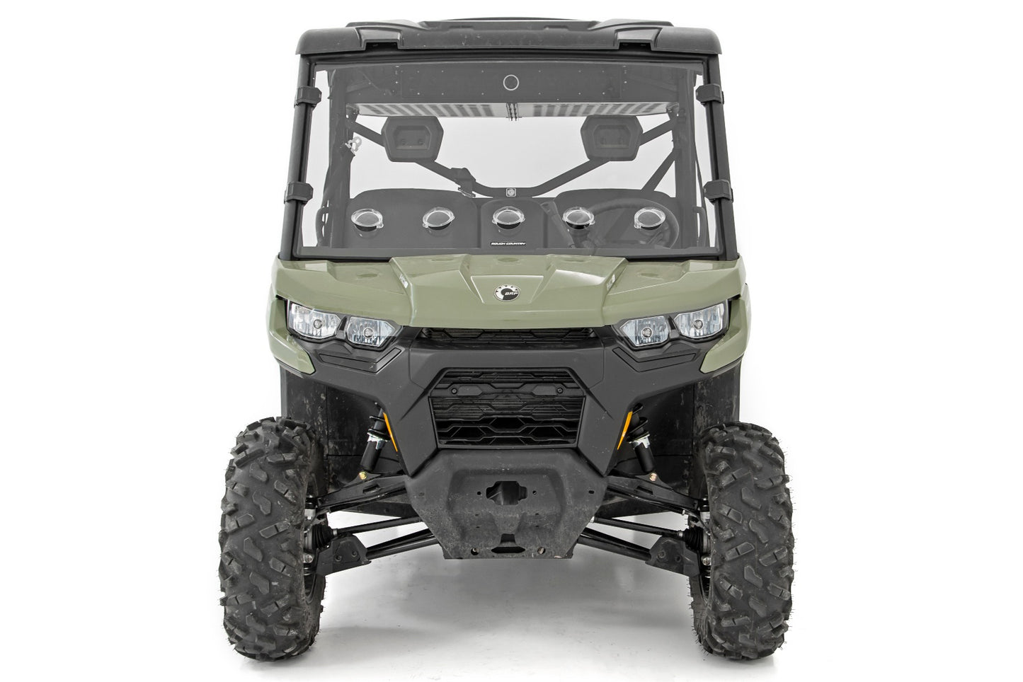 Vented Full Windshield Scratch Resistant Can-Am Defender HD 5/HD 8/HD 9/HD 10 Rough Country-2