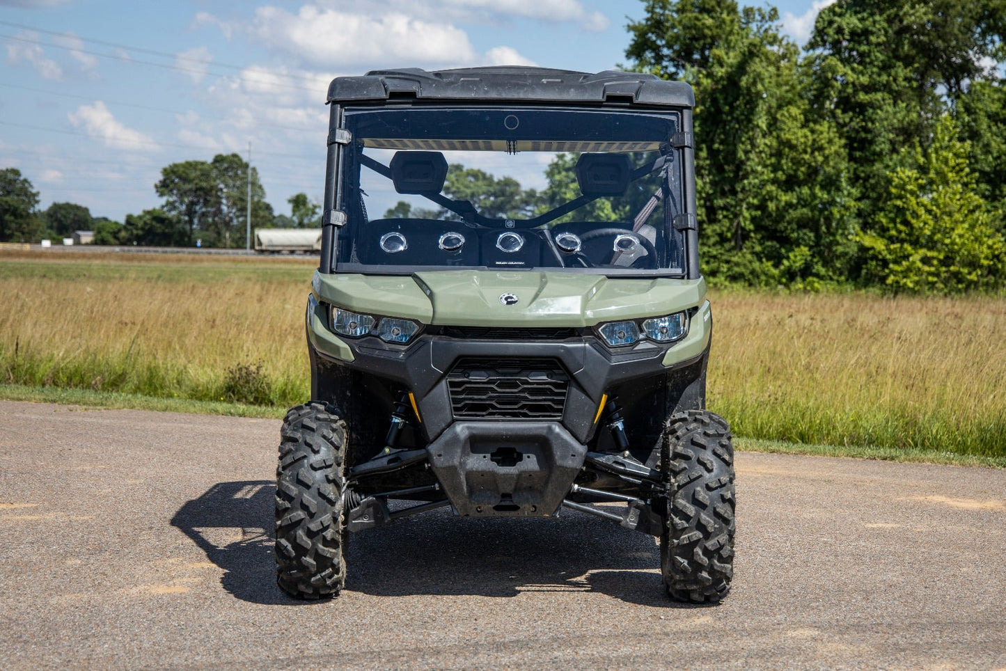 Vented Full Windshield Scratch Resistant Can-Am Defender HD 5/HD 8/HD 9/HD 10 Rough Country-5