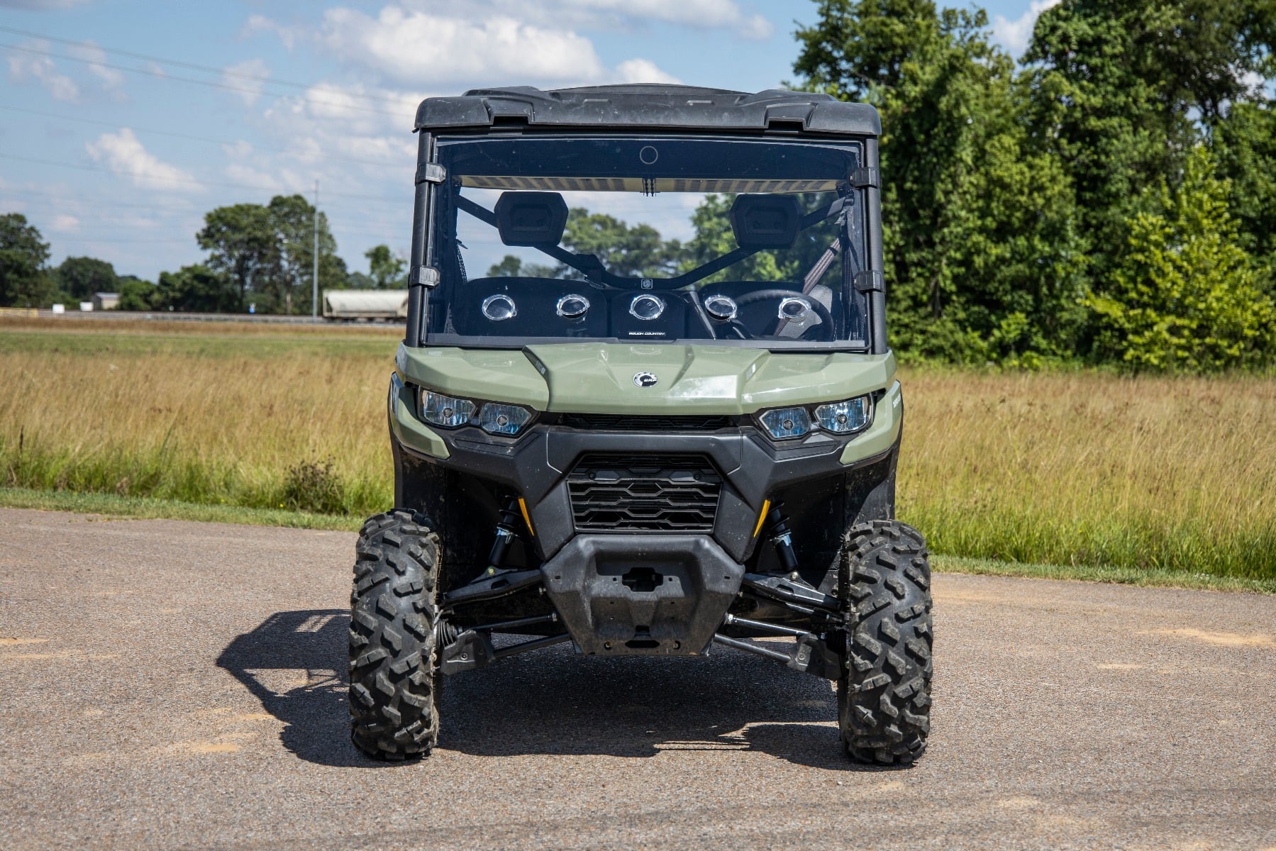 Vented Full Windshield Scratch Resistant Can-Am Defender HD 5/HD 8/HD 9/HD 10 Rough Country-5