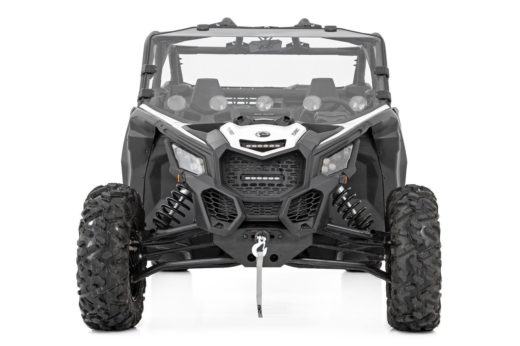 Rough Country Can-Am Full Windshield Vented 17-21 Can-Am Maverick X3 4WD Rough Country