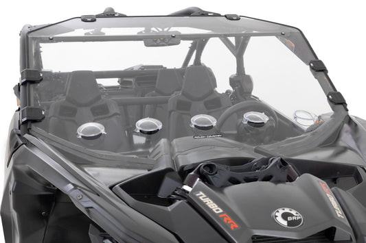 Vented Full Windshield Scratch Resistant Can-Am Maverick X3 Rough Country