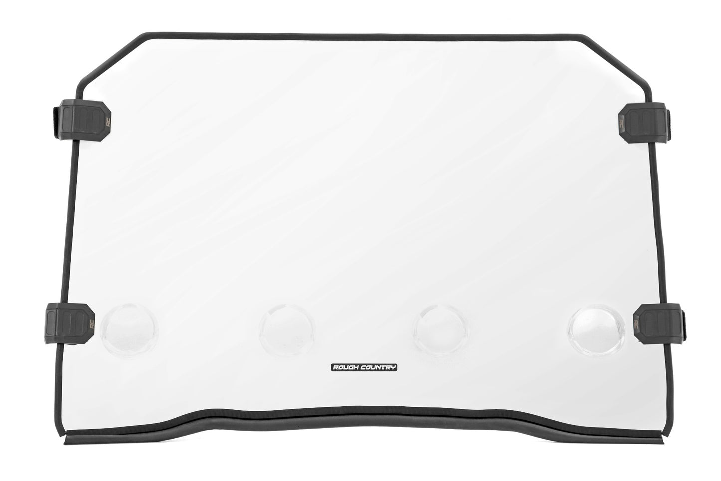 Rough Country Polaris Scratch Resistant Vented Full Windshield with Factory Plastic Visor 16-18 Polaris RZR 900/1000XP Turbo Rough Country