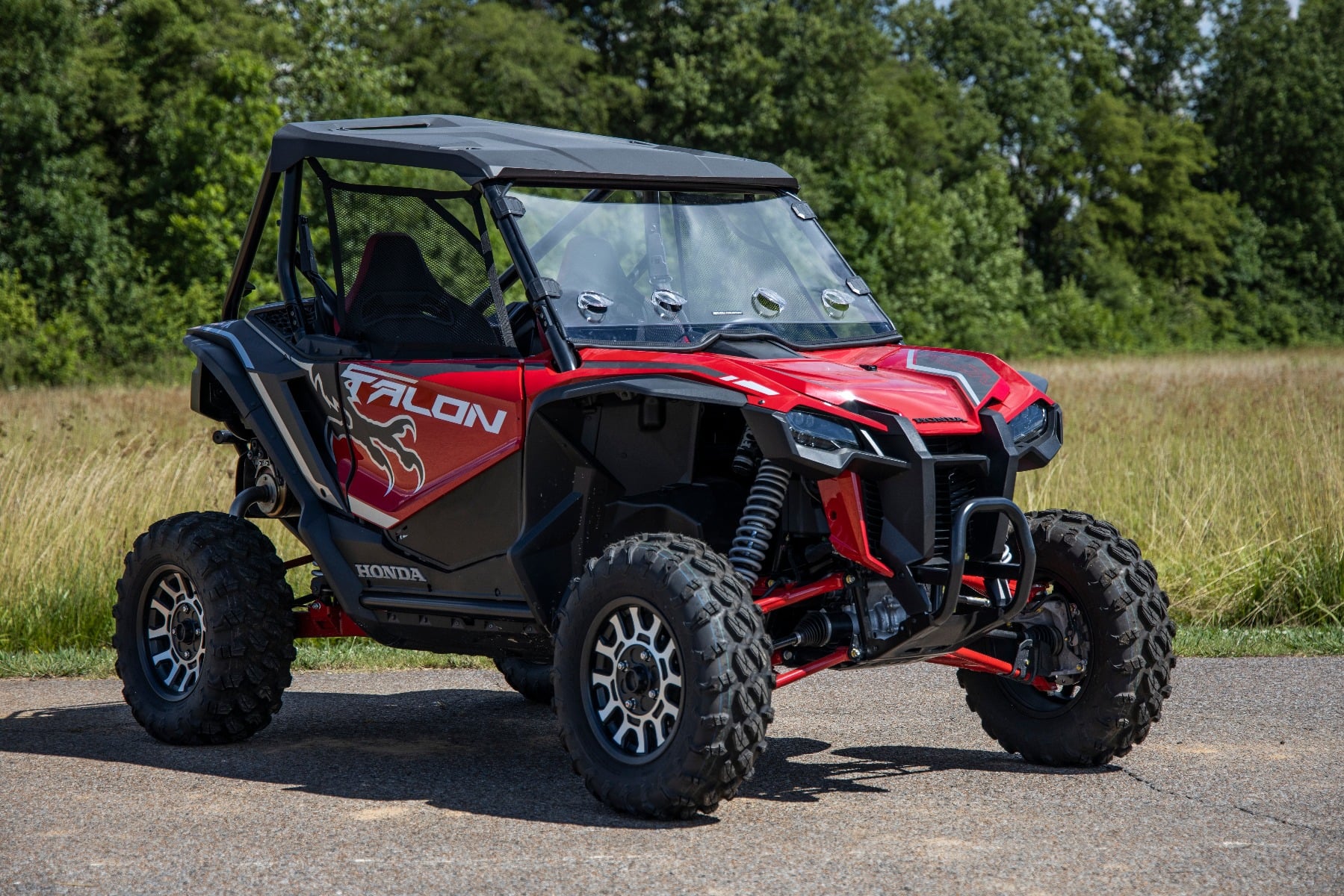 Vented Full Windshield Scratch Resistant Honda Talon 1000 Rough Country-5