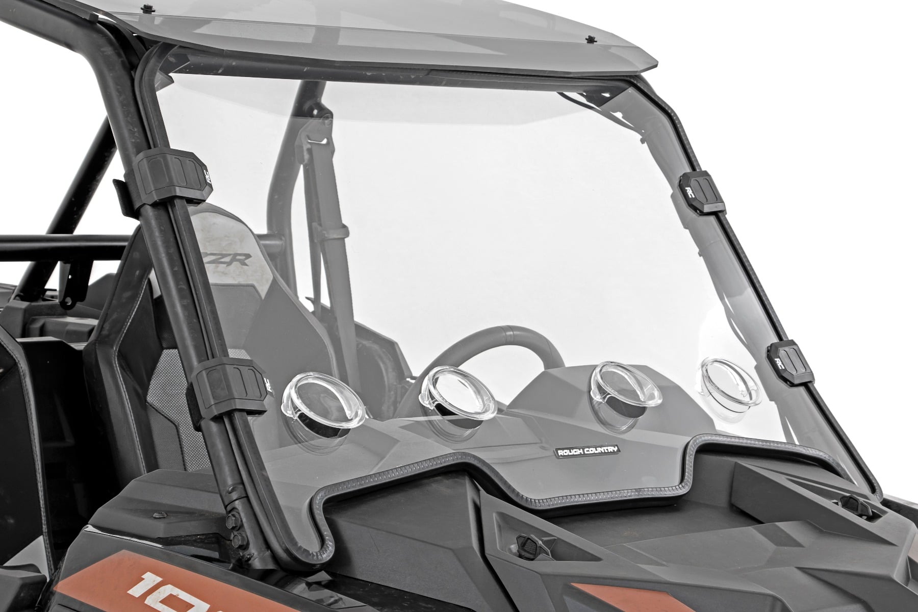 Vented Full Windshield Scratch Resistant Polaris RZR XP 1000 Rough Country