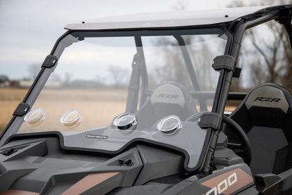 Vented Full Windshield Scratch Resistant Polaris RZR XP 1000 Rough Country-4