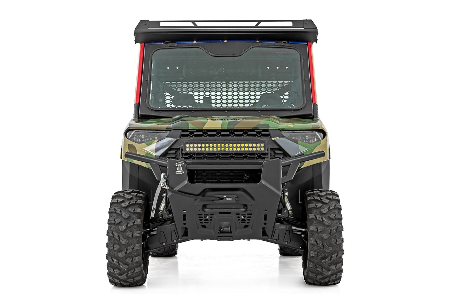 Electric Tilt Windshield Glass Formed Frame Polaris Ranger XP 1000 Rough Country-2