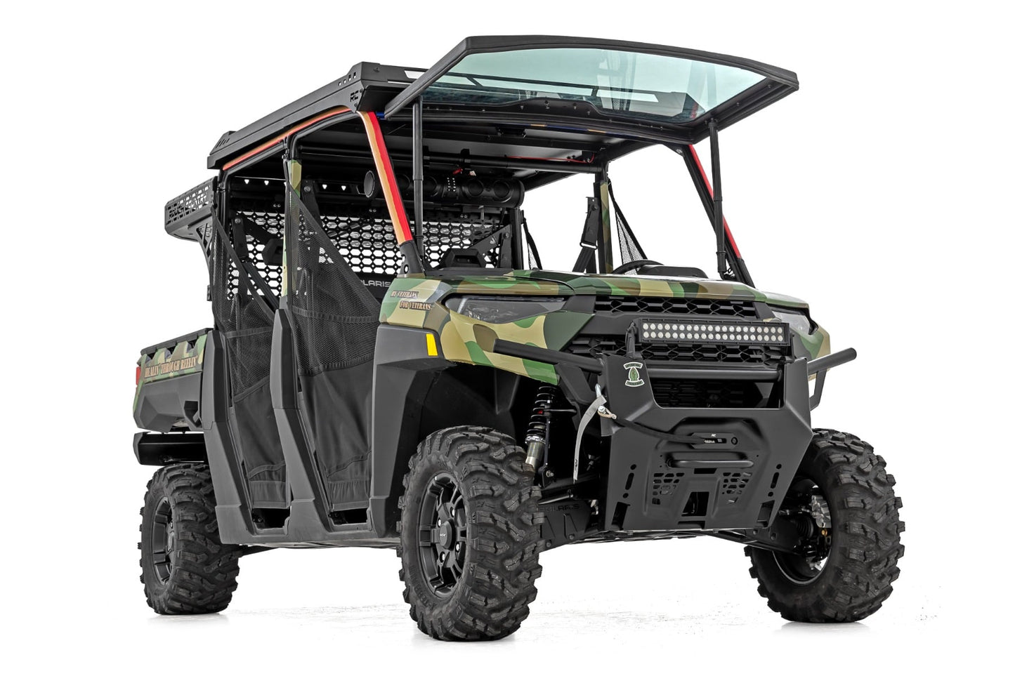 Electric Tilt Windshield Glass Formed Frame Polaris Ranger XP 1000 Rough Country-3