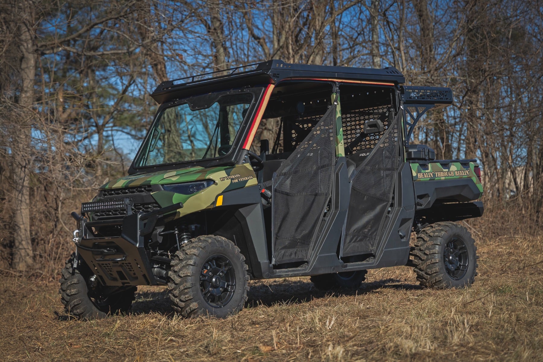 Electric Tilt Windshield Glass Formed Frame Polaris Ranger XP 1000 Rough Country-5