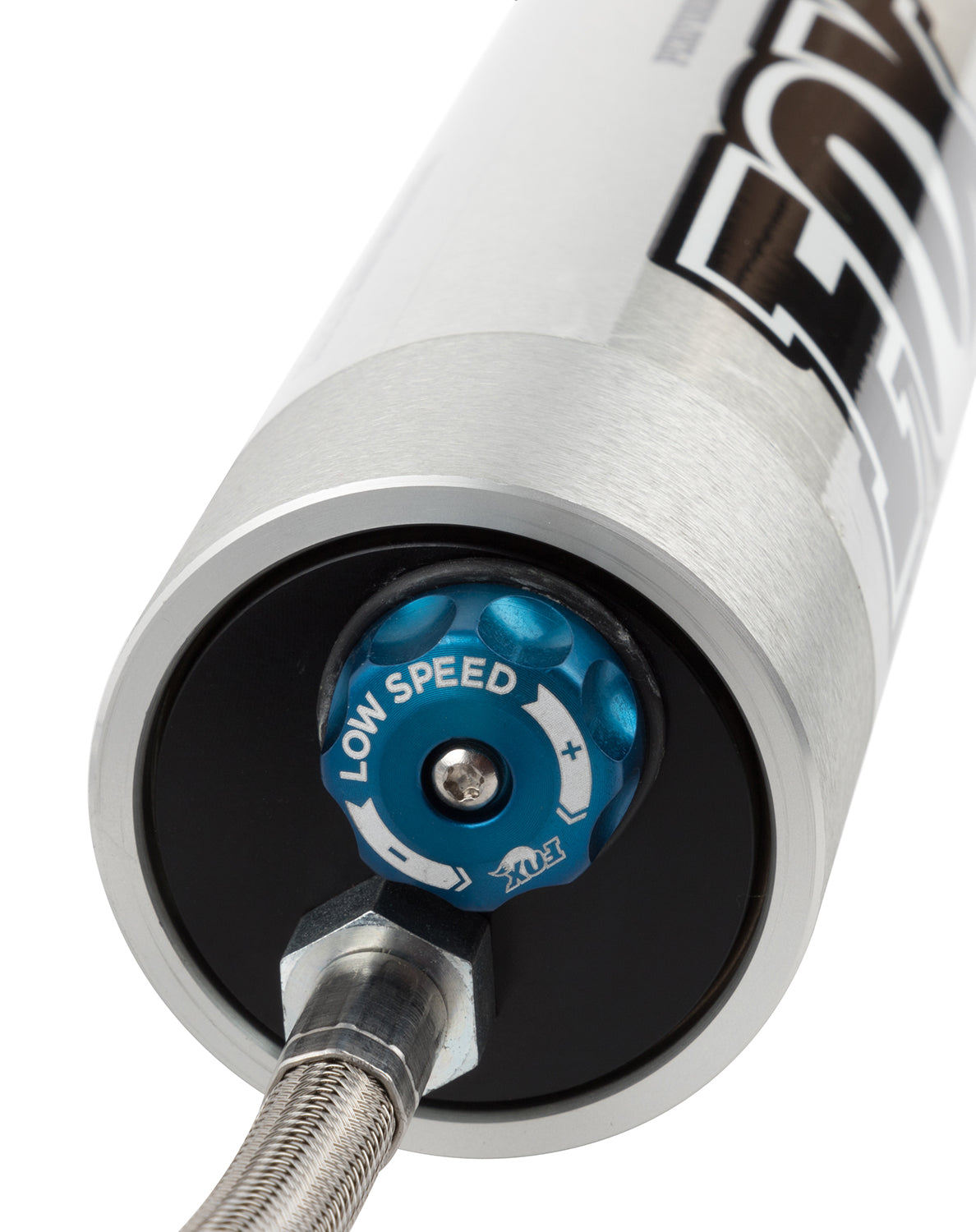 Shock Absorber 83-95 Defender & 94-98 Discovery I: Land Rover Front Performance Series Remote Reservoir 8.6 Inch 0-1 Inch Lift Cd Adjuster Fox Factory-1