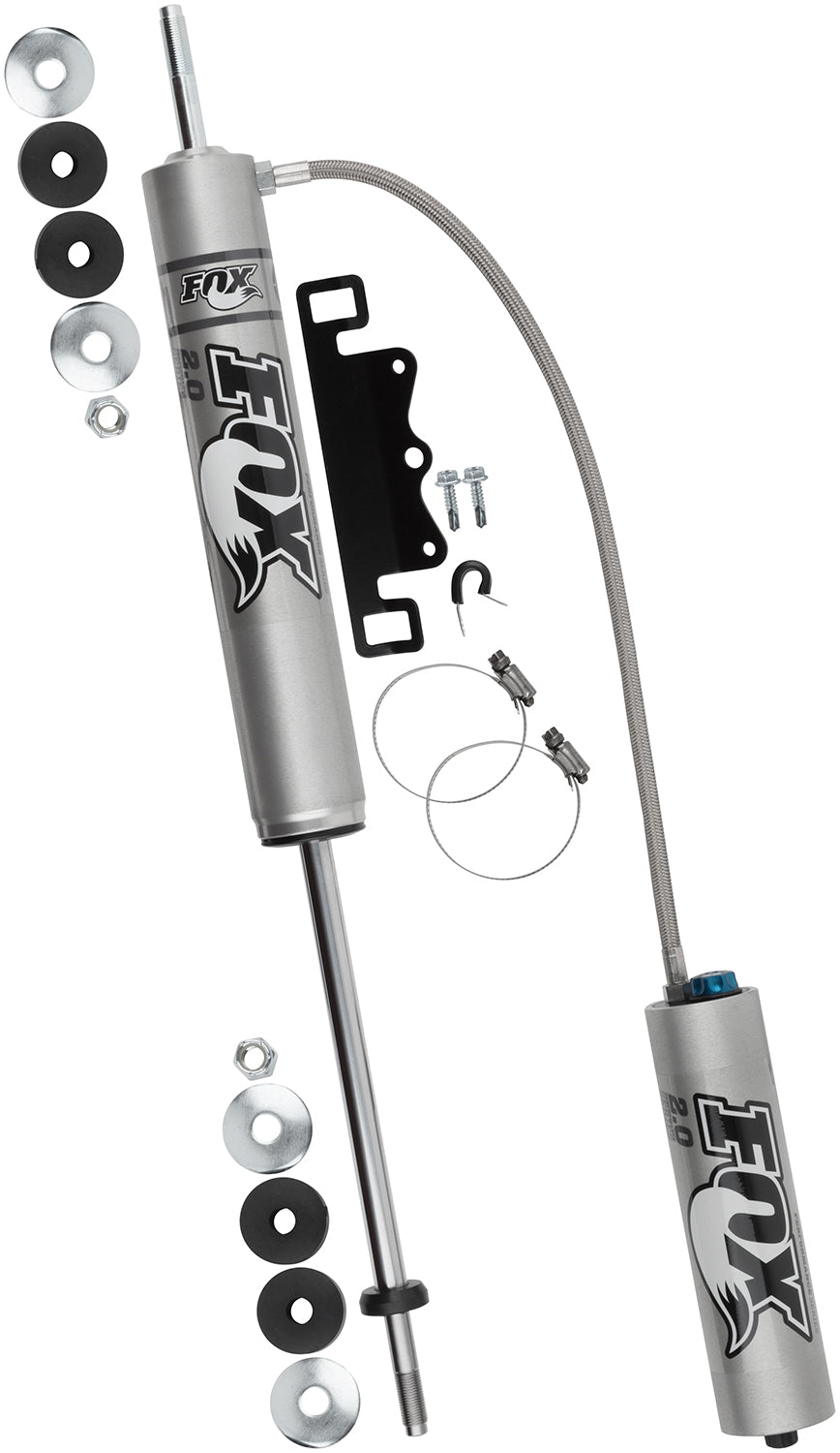 Shock Absorber 83-95 Defender & 94-98 Discovery I: Land Rover Front Performance Series Remote Reservoir 8.6 Inch 0-1 Inch Lift Cd Adjuster Fox Factory-4