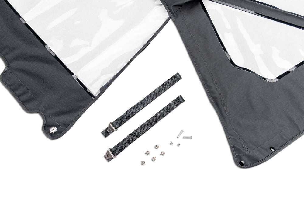 OEM Replacement Soft Top for 1986-1994 Suzuki Samurai, Black Denim Rampage