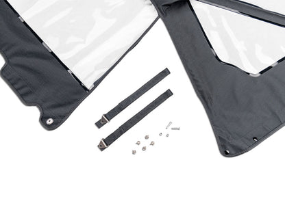 OEM Replacement Soft Top for 1986-1994 Suzuki Samurai, Black Denim Rampage