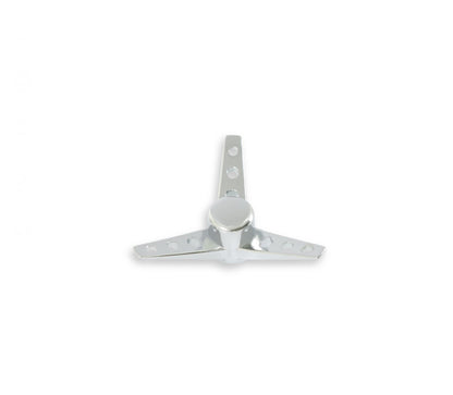 Air Cleaner Wing Nut Tri-Bar Chrome 1/4-20 Thread, Chromed Steel Mr Gasket-1