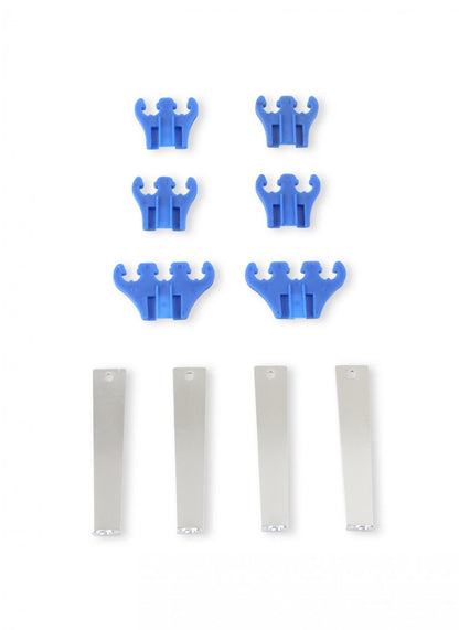 Standard Wire Loom Kit Chrome / Blue Fits 7mm and 8mm Spark Plug Wires Mr Gasket-1