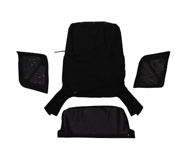 R OEM Replacement Soft Top for 1995-1998 Suzuki Sidekick/Geo Tracker, Black Diamond Rampage