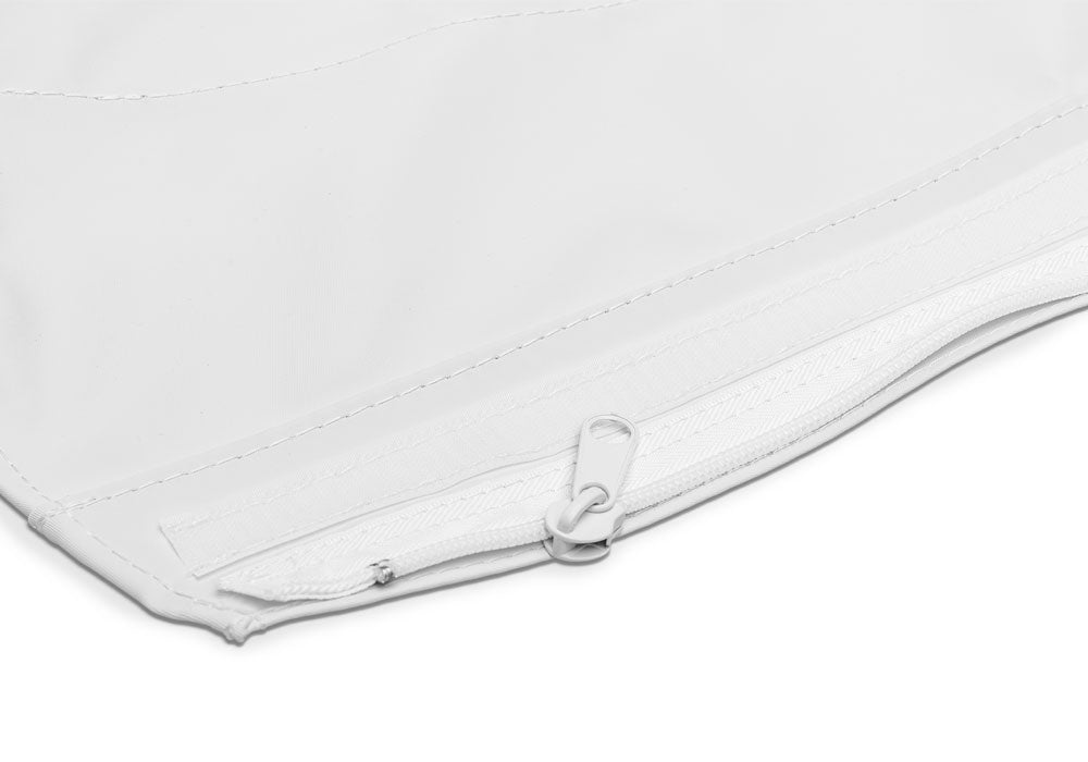 R OEM Replacement Soft Top for 1995-1998 Suzuki Sidekick/Geo Tracker, White Rampage