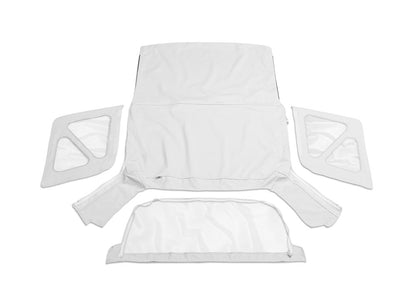 R OEM Replacement Soft Top for 1995-1998 Suzuki Sidekick/Geo Tracker, White Rampage-3