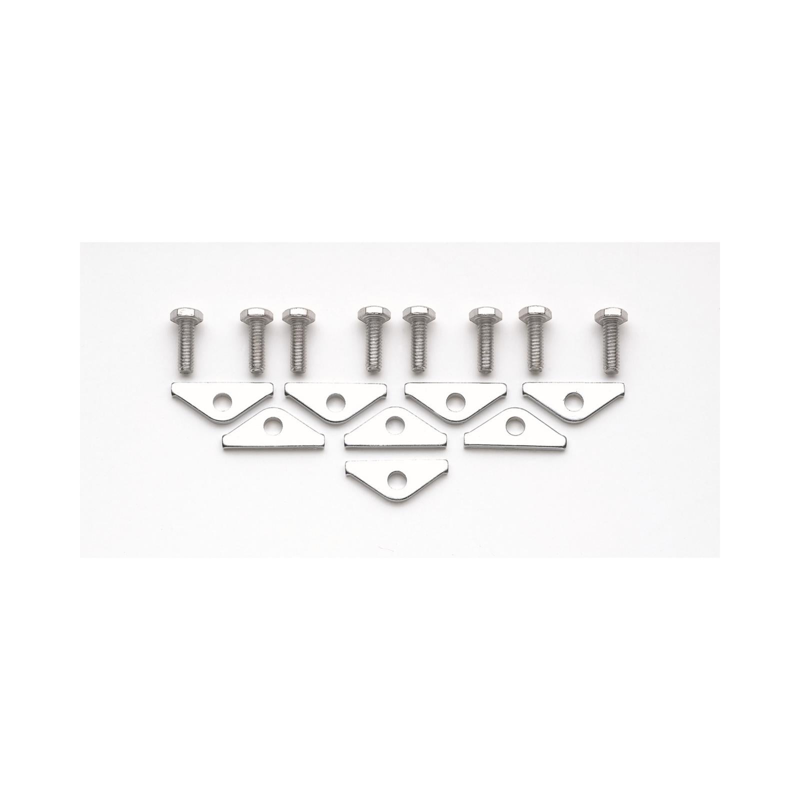 Chrome Valve Covers Clamps & Bolts Chrome Fits Small Block Chevrolet Mr Gasket