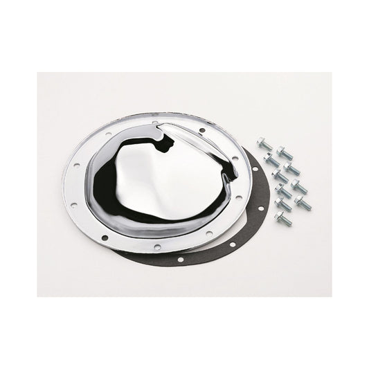 Chrome Differential Cover GM 10 Bolt Fits 1970-1984 GM 10 Bolt with 8.5 Inch Ring Gear Mr Gasket
