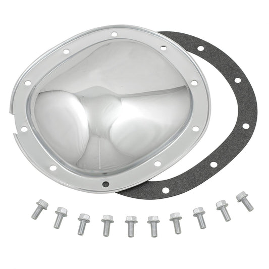 Chrome Differential Cover GM 10 Bolt 7.5 Inch Fits 1977-1986 GM 10-Bolt with 7.5 Inch Ring Gear Mr Gasket