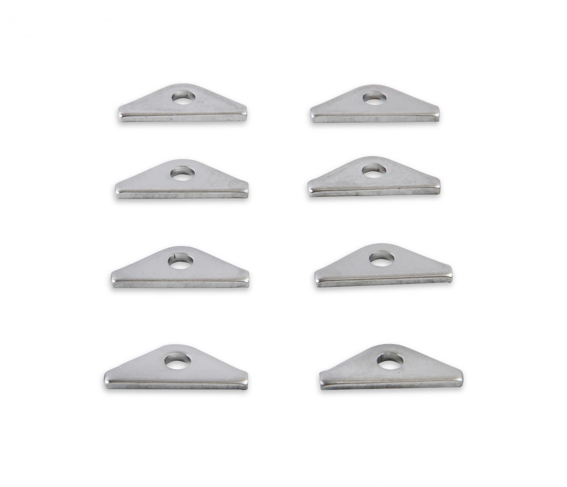 Valve Cover Clamps Chrome Custom short style, 1/4 Inch Diameter Holes, 8 in a set Mr Gasket-2