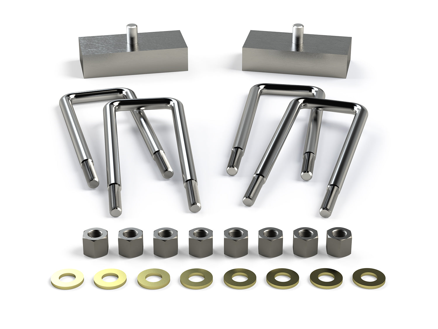 05+ Toyota Tacoma 1.25 Inch Lift Leaf Spring Block Kit Rear Falcon Shocks