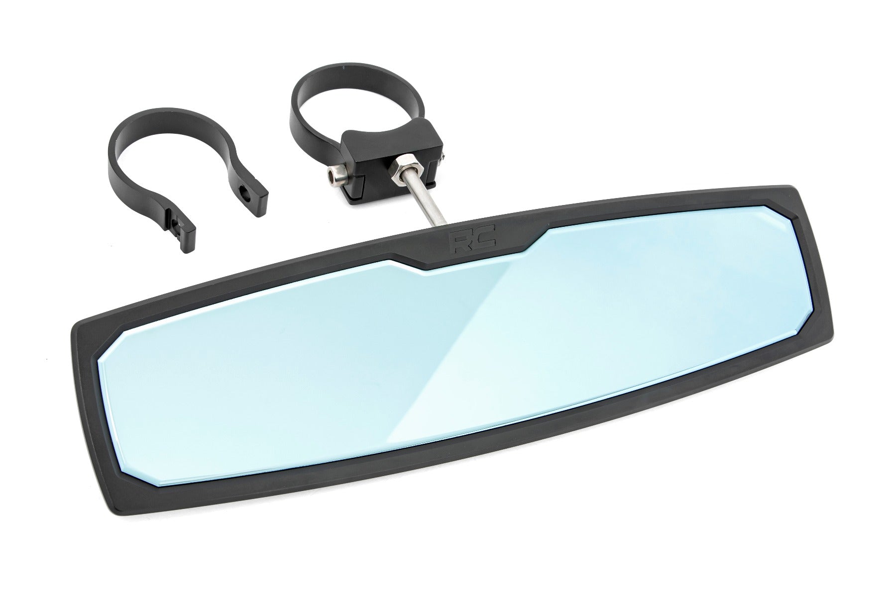 UTV 11.8 Inch Aluminum Rear View Mirror 1.75 - 2.0 Inch Clamp Bracket Universal Rough Country-4