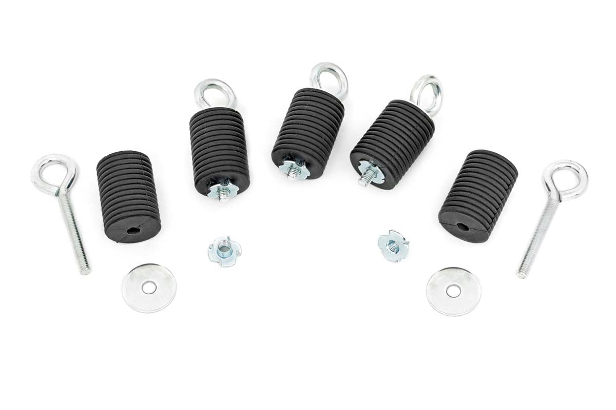 Bed Tie Down Kit 1-7/16 Inch Diameter 5 Pieces Polaris Ranger XP 900/XP 1000/General Rough Country-1