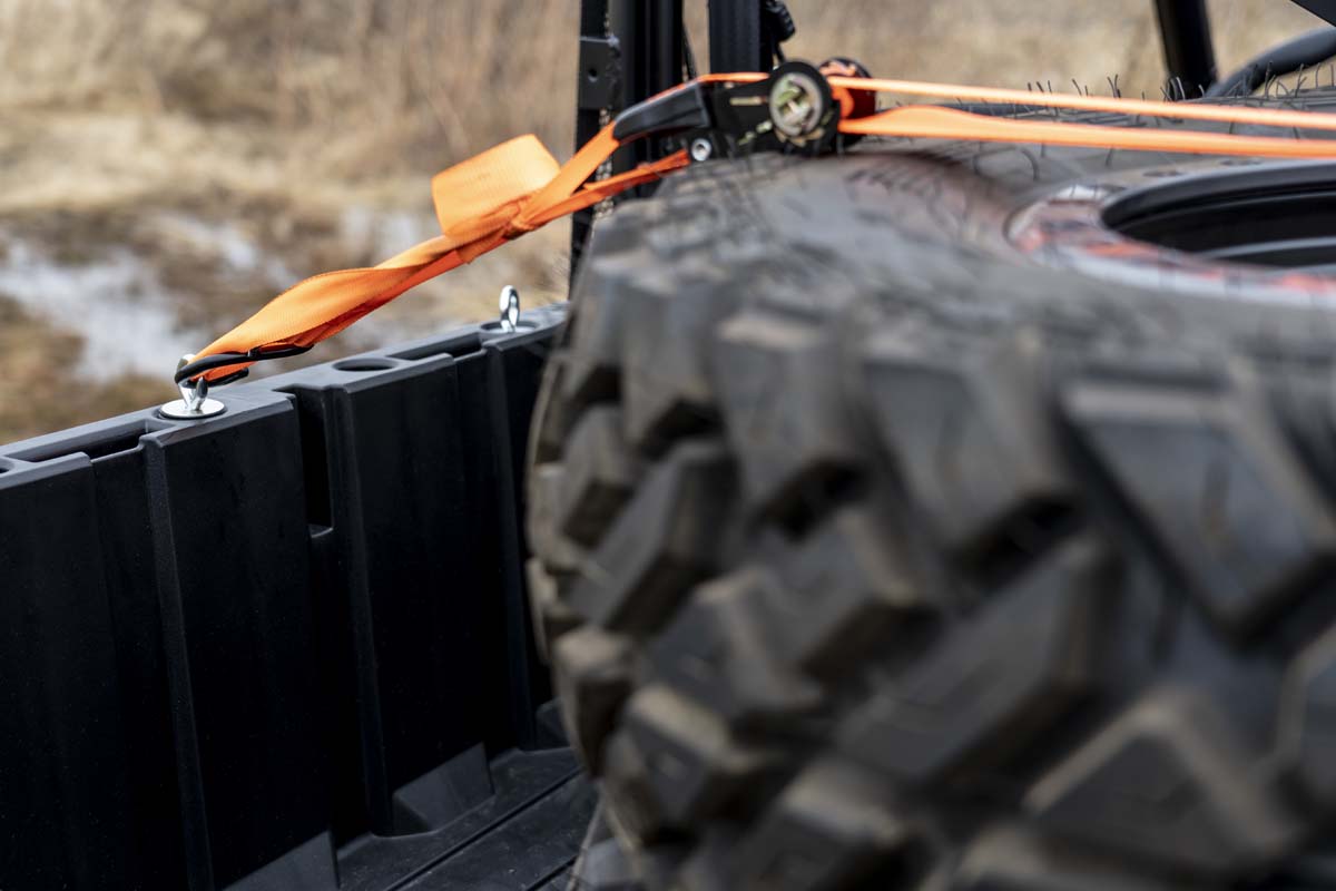 Bed Tie Down Kit 1-7/16 Inch Diameter 5 Pieces Polaris Ranger XP 900/XP 1000/General Rough Country-4