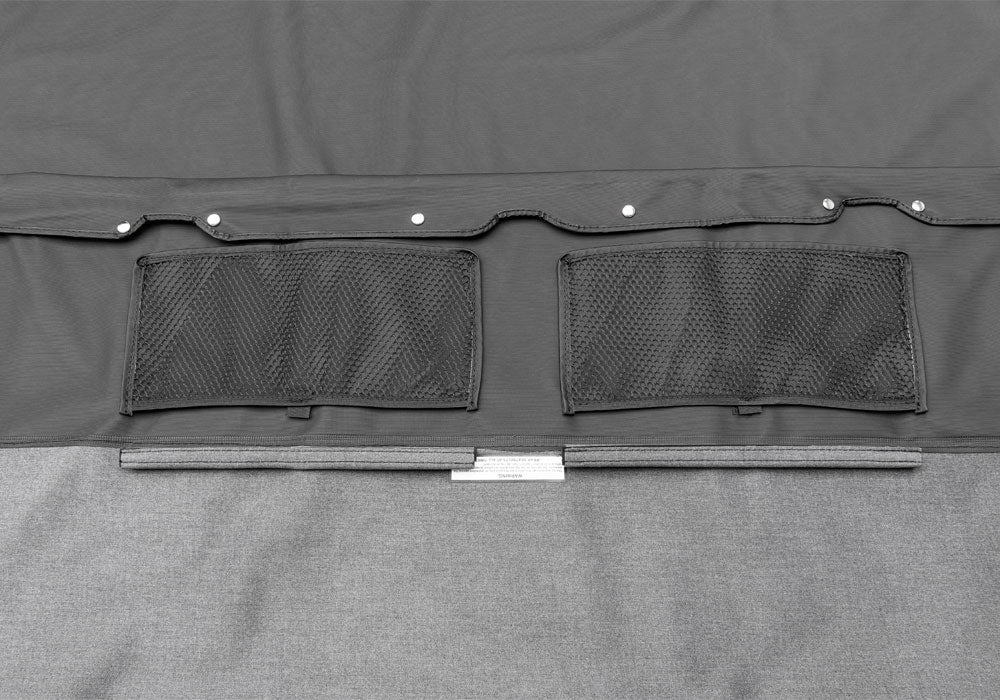 TrailView Tonneau Top for 2007-2018 Jeep Wrangler JK Unlimited 4-Door, Black Diamond Rampage-1