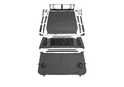 TrailView Tonneau Top for 2007-2018 Jeep Wrangler JK Unlimited 4-Door, Black Diamond Rampage-6