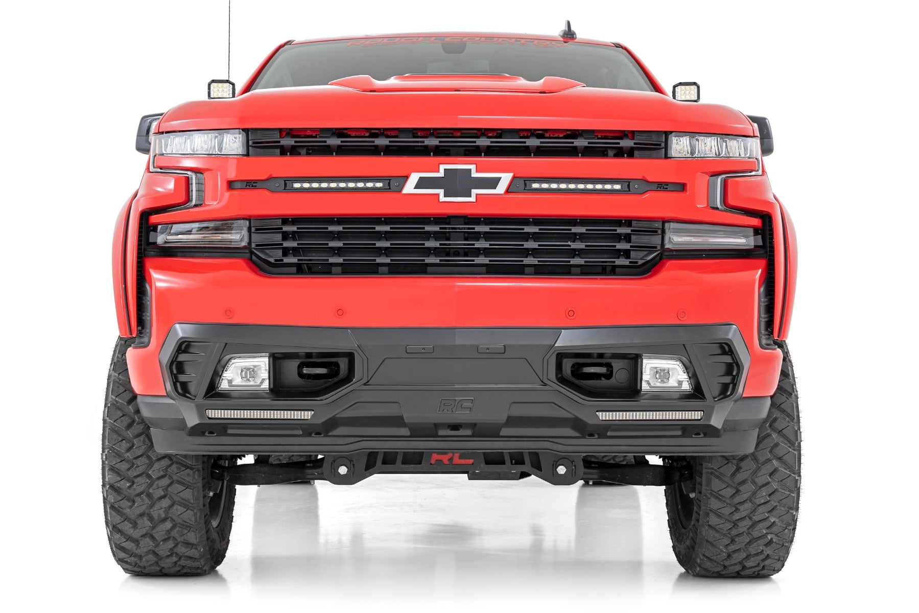 Front Bumper Fascia Cover Kit Chevy Silverado 1500 2WD/4WD (2019-2022) Rough Country-5