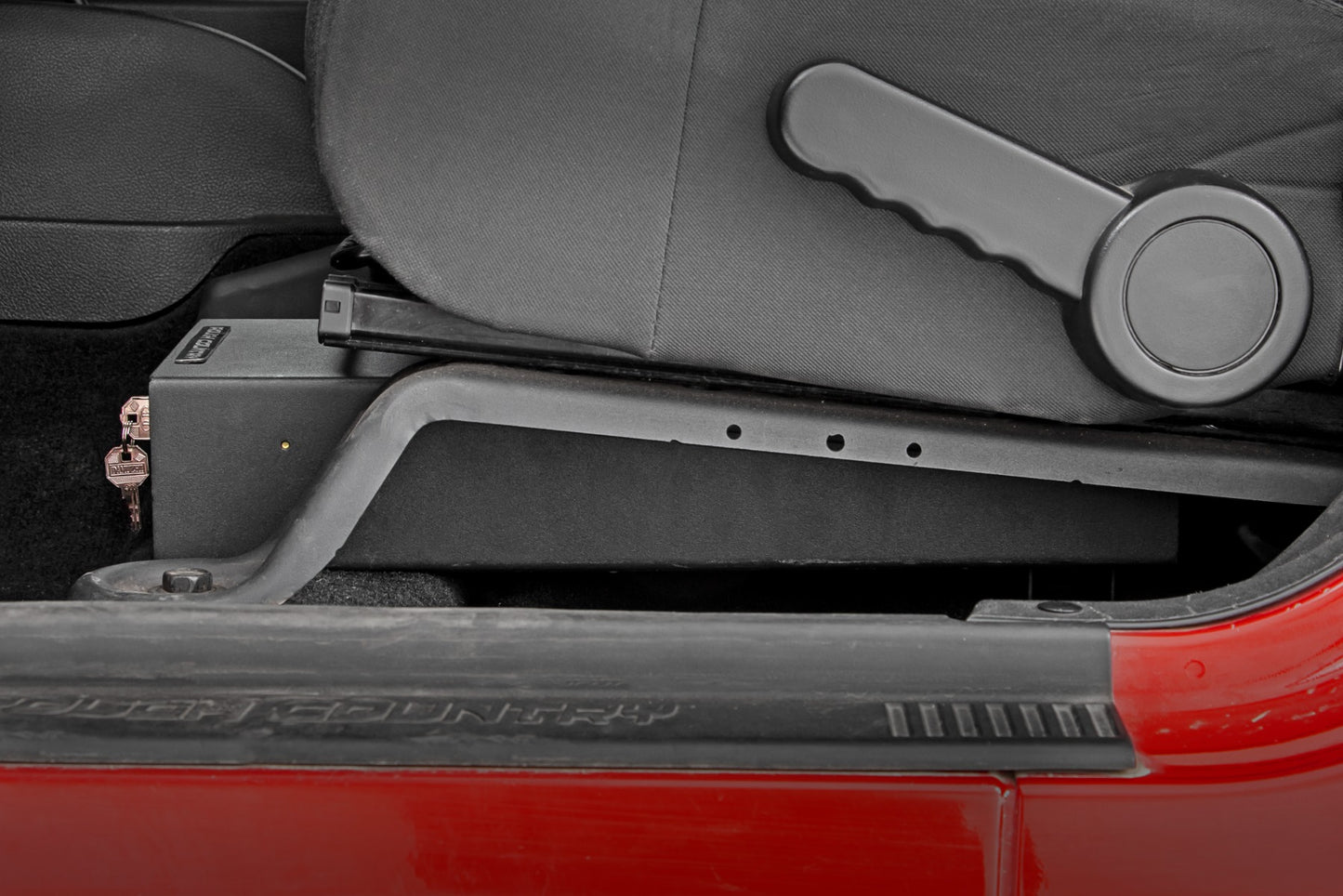 Storage Box Under Seat Jeep Wrangler JK (07-10)/Wrangler Unlimited (07-18) Rough Country-2