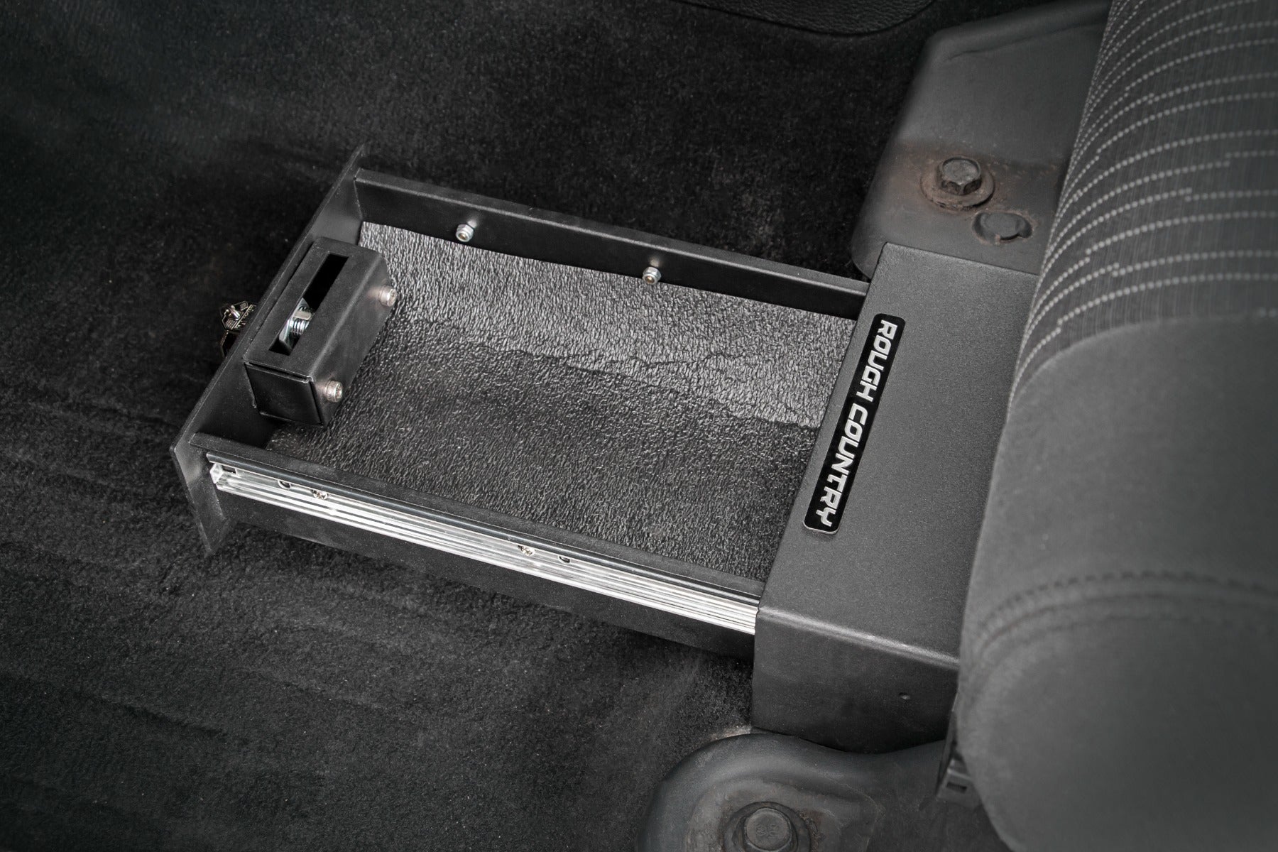 Storage Box Under Seat Jeep Wrangler JK (07-10)/Wrangler Unlimited (07-18) Rough Country-3