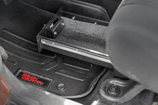 Storage Box Under Seat Jeep Wrangler JK (07-10)/Wrangler Unlimited (07-18) Rough Country-1