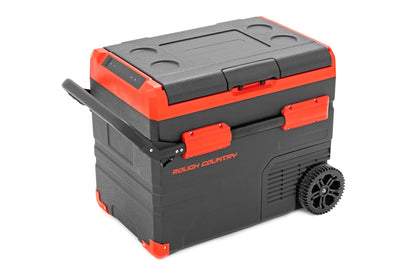 50L Portable Refrigerator/Freezer w/Solar Panel Rechargeable 12 Volt/AC 110 Rough Country-1
