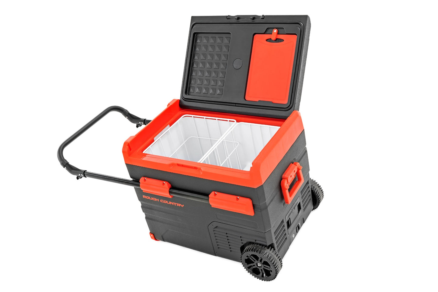 Rough Country 50L Portable Refrigerator/Freezer w/Solar Panel Rechargeable 12 Volt/AC 110 Rough Country