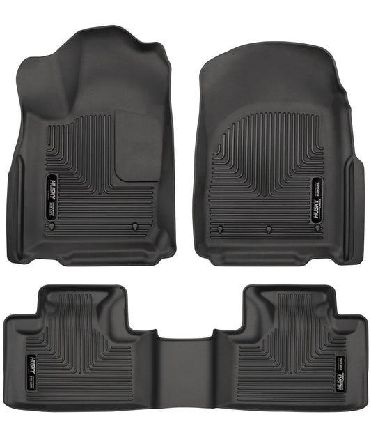 Weatherbeater Front & 2nd Seat Floor For 2011-2015 Dodge Durango, Jeep Grand Cherokee Husky Liners-1