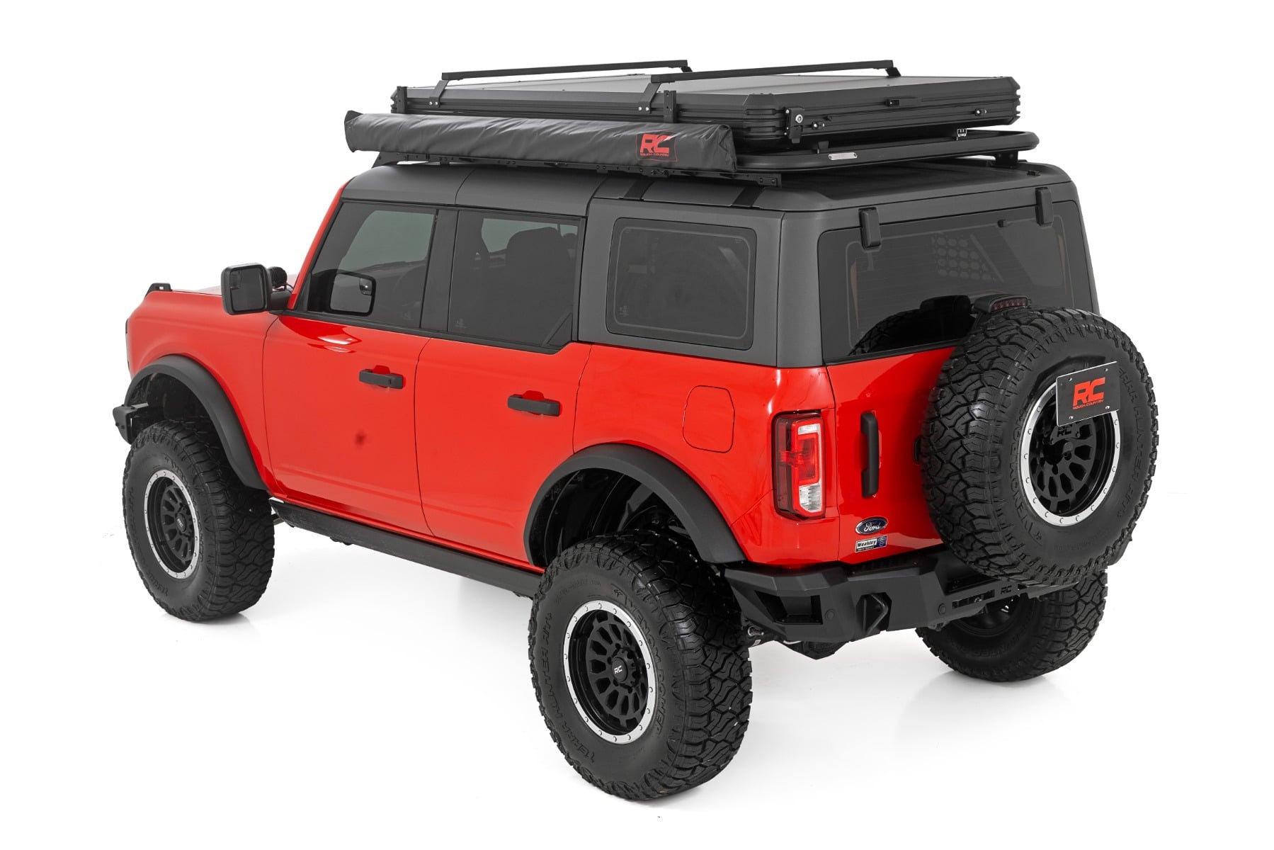 Retractable Roof Rack Awning 6 Foot 6 Inch x 9 Foot 8 Inch (Fits Trucks & SUVs) Rough Country-2