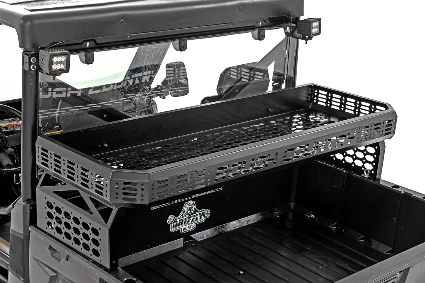 Over Bed Cargo Rack Can-Am Defender/Polaris Ranger Rough Country