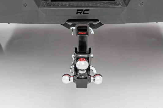 Adjustable Trailer Hitch 6 Inch Drop Multi-Ball Mount Fits 2 Inch Receiver Rough Country-1