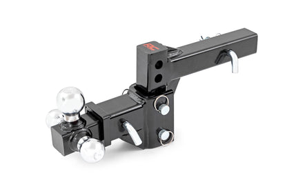 Adjustable Trailer Hitch 6 Inch Drop Multi-Ball Mount Fits 2 Inch Receiver Rough Country-3